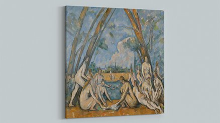 Paul Cezanne Banyo Yapanlar Kanvas Tablo