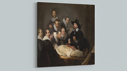 Rembrandt Dr.Nicolaes Tulp'un Anatomi Dersi Kanvas Tablo