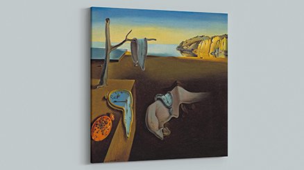 Salvador Dali Belleğin Azmi - Eriyen Saatler Kanvas Tablo