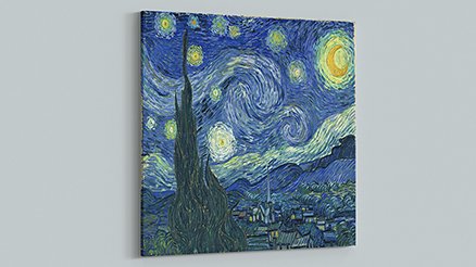 Vincent Van Gogh Yıldızlı Gece Kanvas Tablo