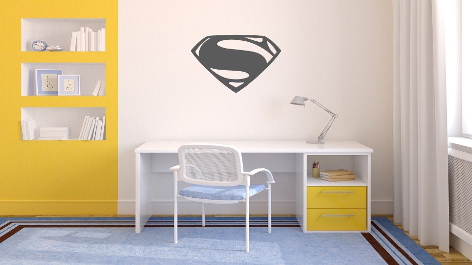 Superman Logo Duvar Stickeri