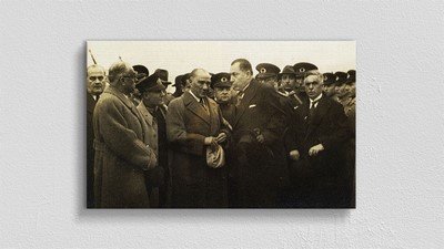 Atatürk Temalı Kanvas Tablo